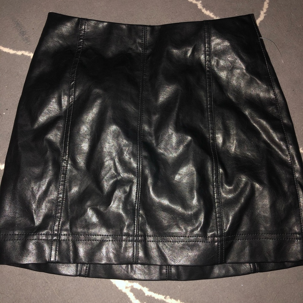 Fake leather skirt from target
